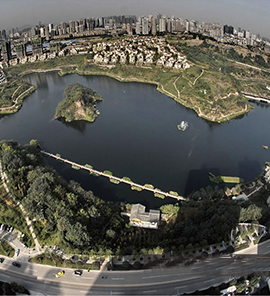 南京河西魚嘴濕地公園機(jī)
